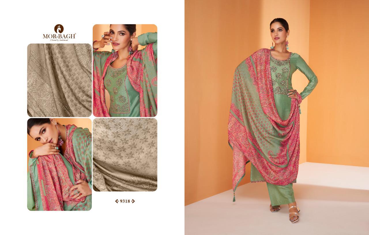 MOR BAGH KALAM SILK SUITS BY AASHIRWAD CREATION