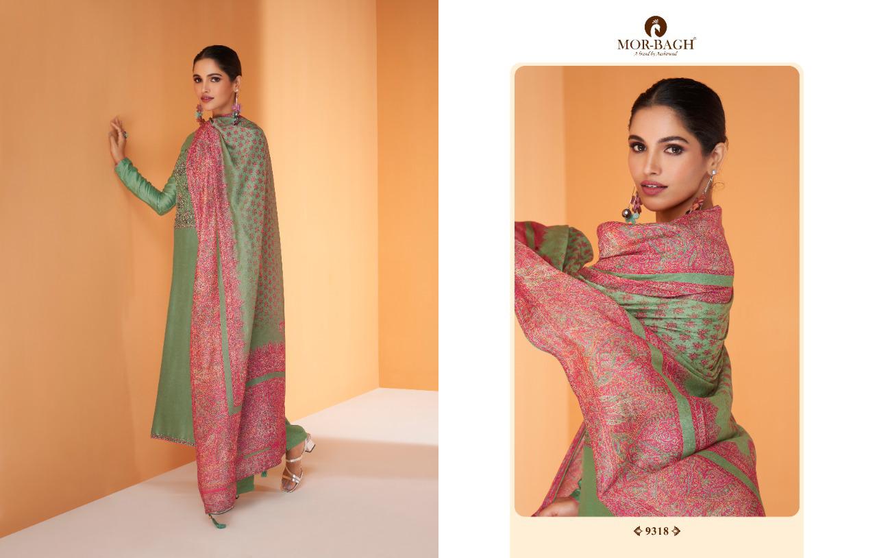 MOR BAGH KALAM SILK SUITS BY AASHIRWAD CREATION