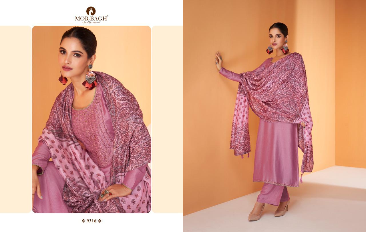 MOR BAGH KALAM SILK SUITS BY AASHIRWAD CREATION