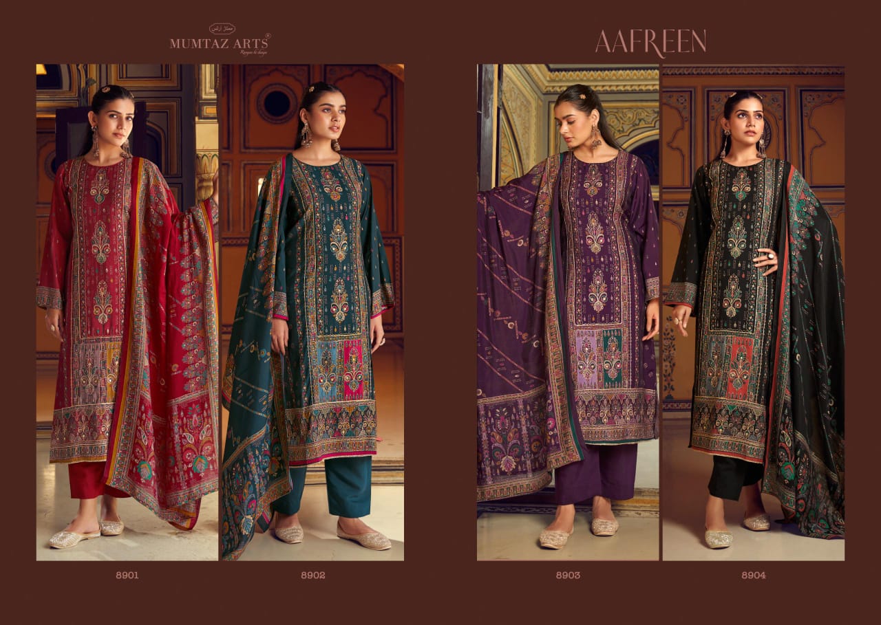 MUMTAZ ARTS AAFREEN VISCOSE SUITS WHOLESALER