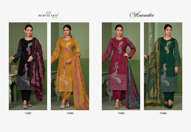 MUMTAZ ARTS ANAMIKA PURE JAM SILK SUITS CATALOG