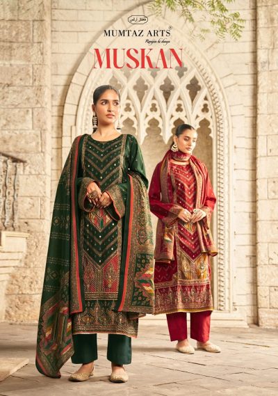 MUMTAZ ARTS MUSKAN PURE VISCOSE MUSLIN SUITS