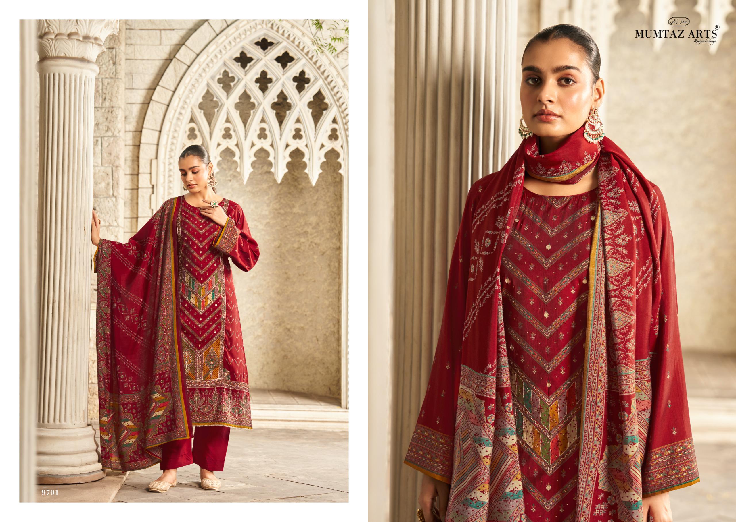 MUMTAZ ARTS MUSKAN PURE VISCOSE MUSLIN SUITS