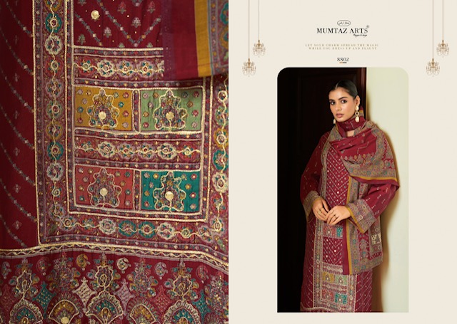 MUMTAZ ARTS RANG MUNCH VISCOSE DIGITAL PRINT SUITS