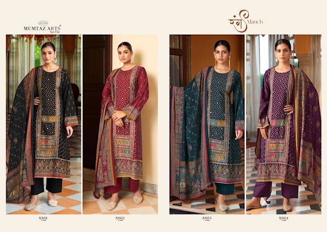 MUMTAZ ARTS RANG MUNCH VISCOSE DIGITAL PRINT SUITS