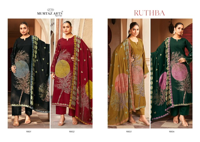 MUMTAZ ARTS RUTHBA PURE VISCOSE MUSLIN SUITS