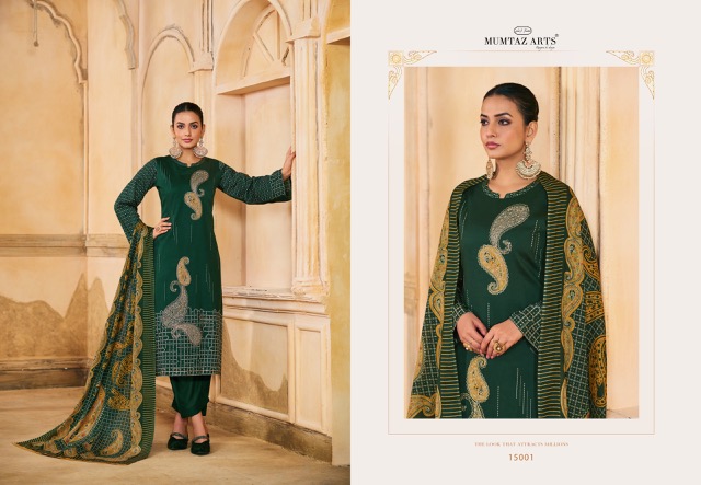 MUMTAZ ARTS SABYASACHI JAM SILK SUITS EMBROIDERY