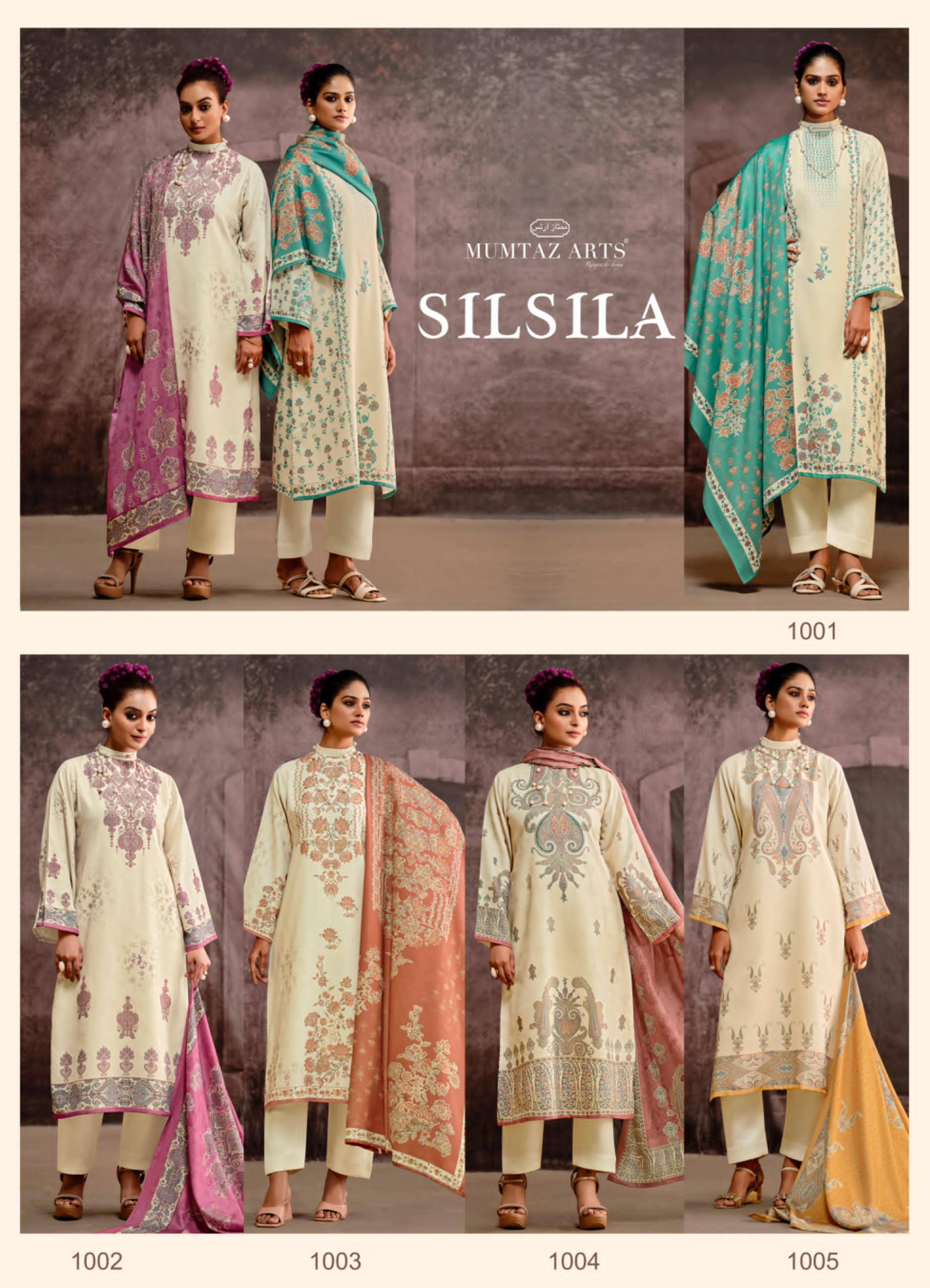 MUMTAZ ARTS SILSILA PASHMINA WINTER SUITS CATALOG