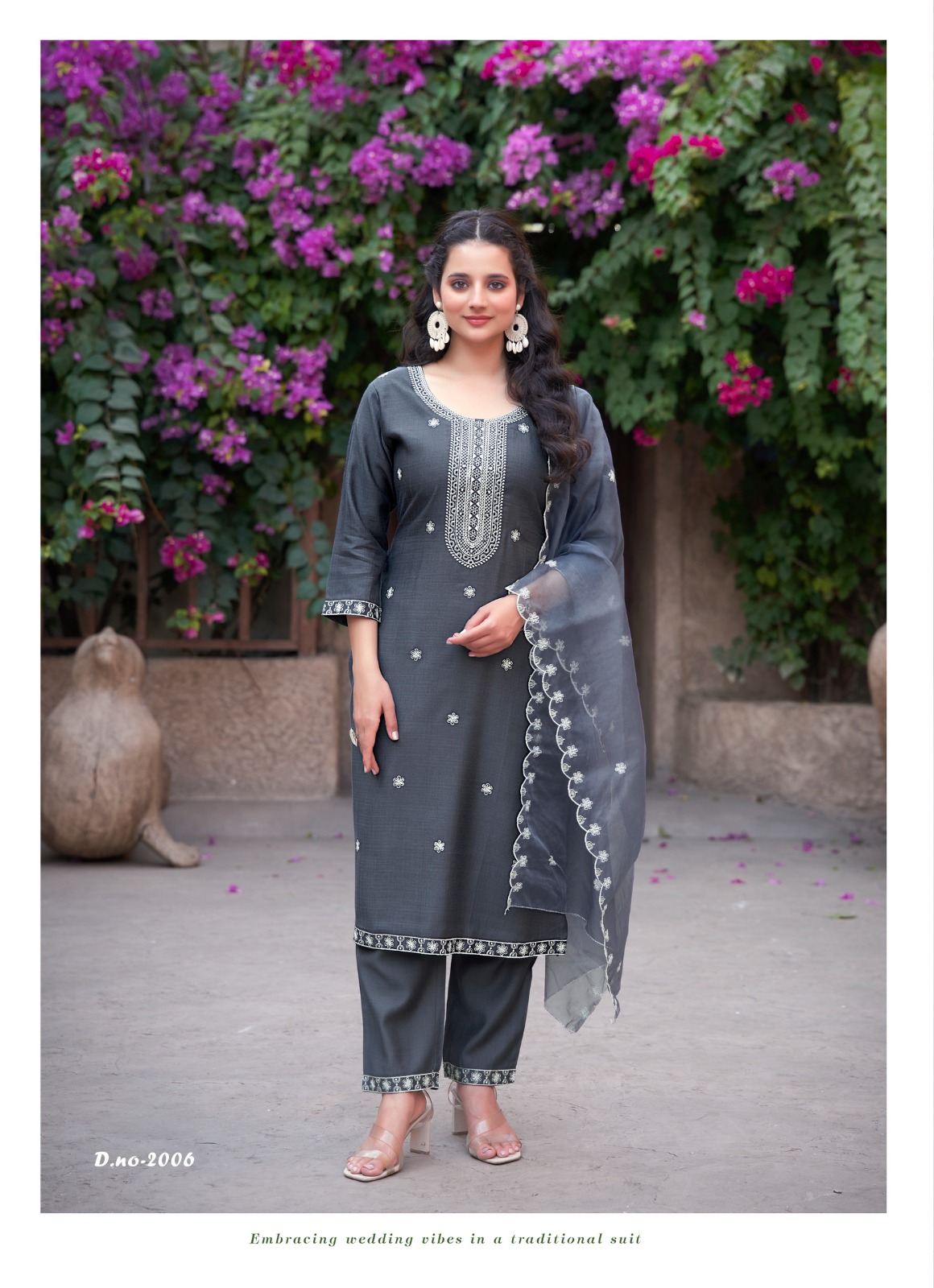 MYSTIC 9 FLORA VOL 2 VISCOSE EMBROIDERY READYMADE KURTI