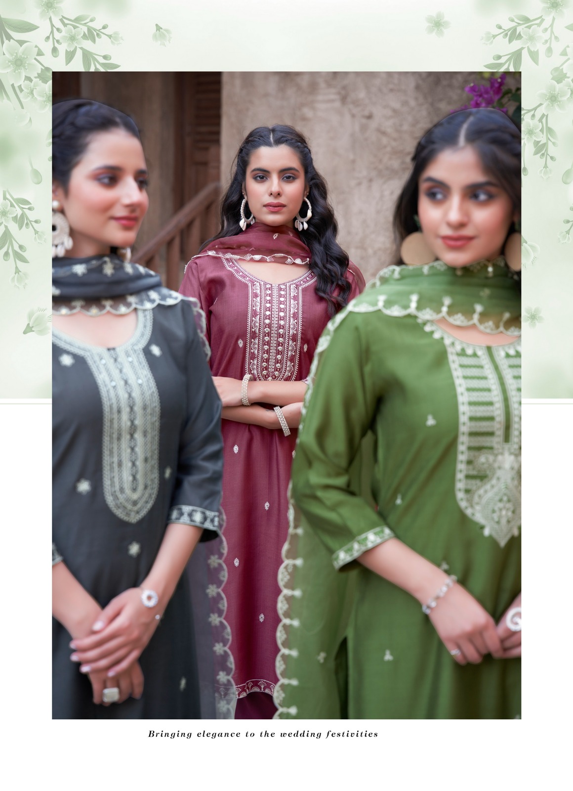 MYSTIC 9 FLORA VOL 2 VISCOSE EMBROIDERY READYMADE KURTI