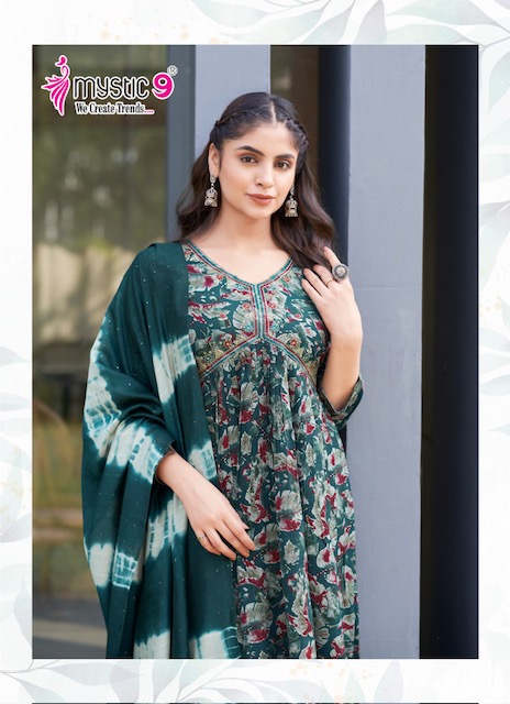 MYSTIC 9 HEENA VOL 6 RAYON READYMADE KURTI SUPPLIER