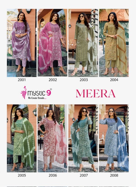 MYSTIC 9 MEERA VOL 2 RAYON READYMADE KURTI SUPPLIER