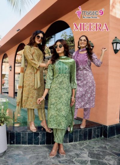 MYSTIC 9 MEERA VOL 2 RAYON READYMADE KURTI SUPPLIER