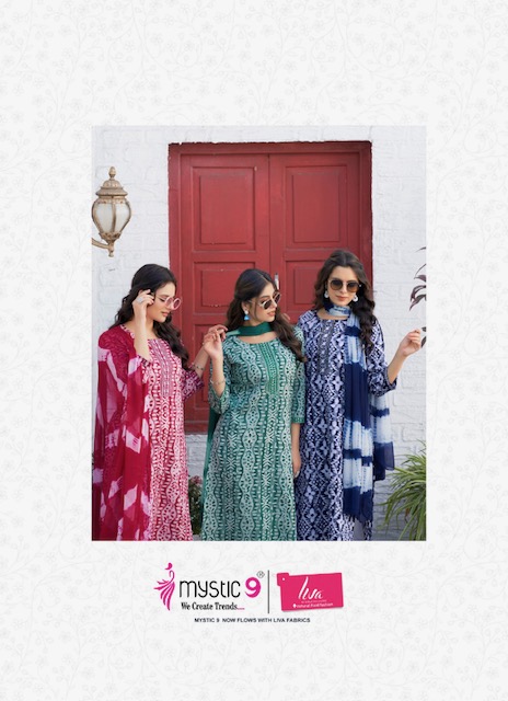 MYSTIC 9 NISHA VOL 5 COTTON PRINTED KURTI CATALOGUE