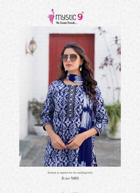 MYSTIC 9 NISHA VOL 5 COTTON PRINTED KURTI CATALOGUE