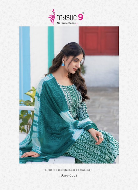 MYSTIC 9 NISHA VOL 5 COTTON PRINTED KURTI CATALOGUE