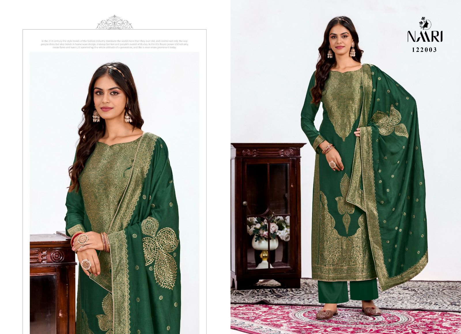 NAARI SHAHEEN PURE MUSLIN SALWAR SUIT WHOLESALER