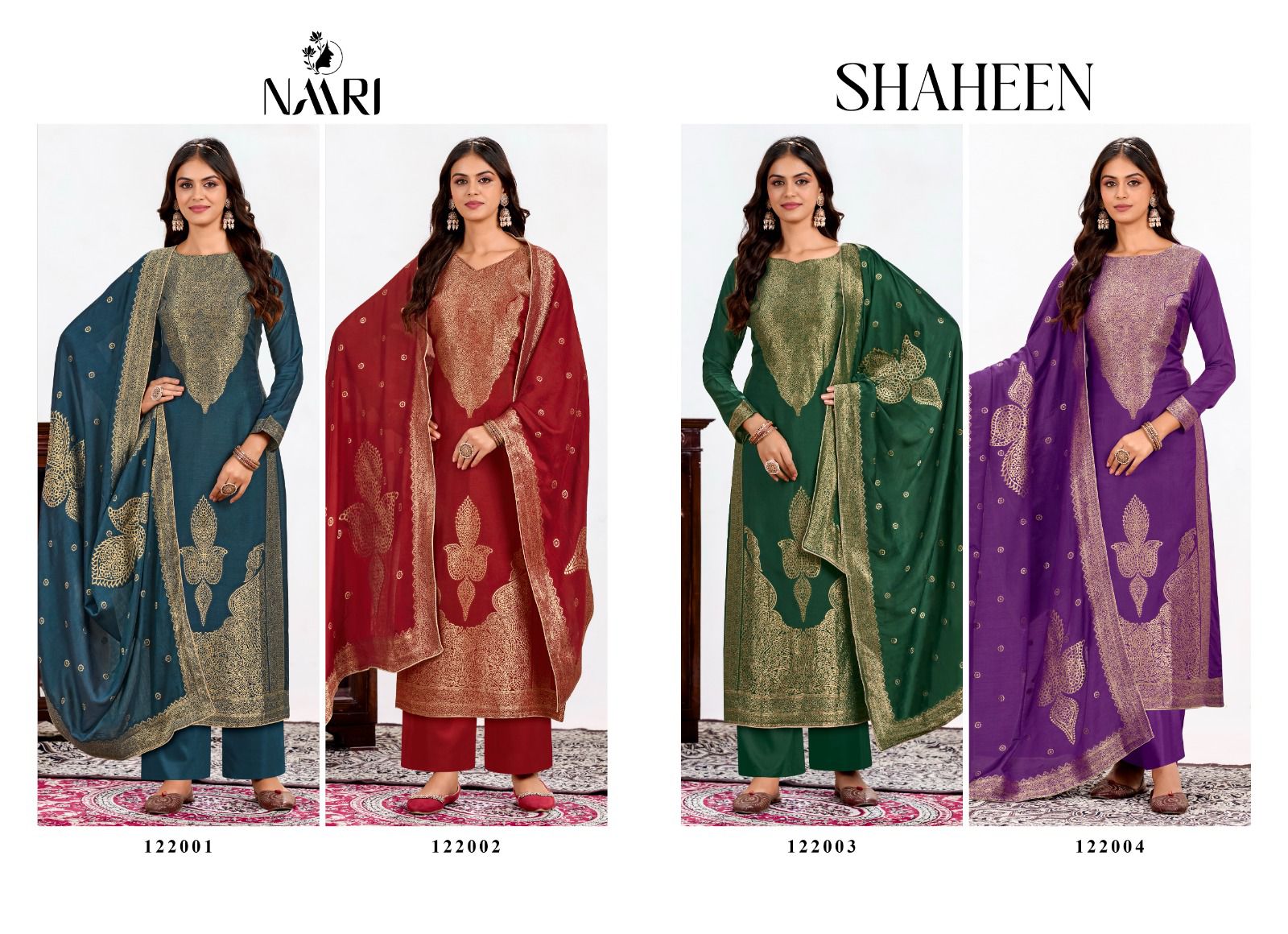 NAARI SHAHEEN PURE MUSLIN SALWAR SUIT WHOLESALER