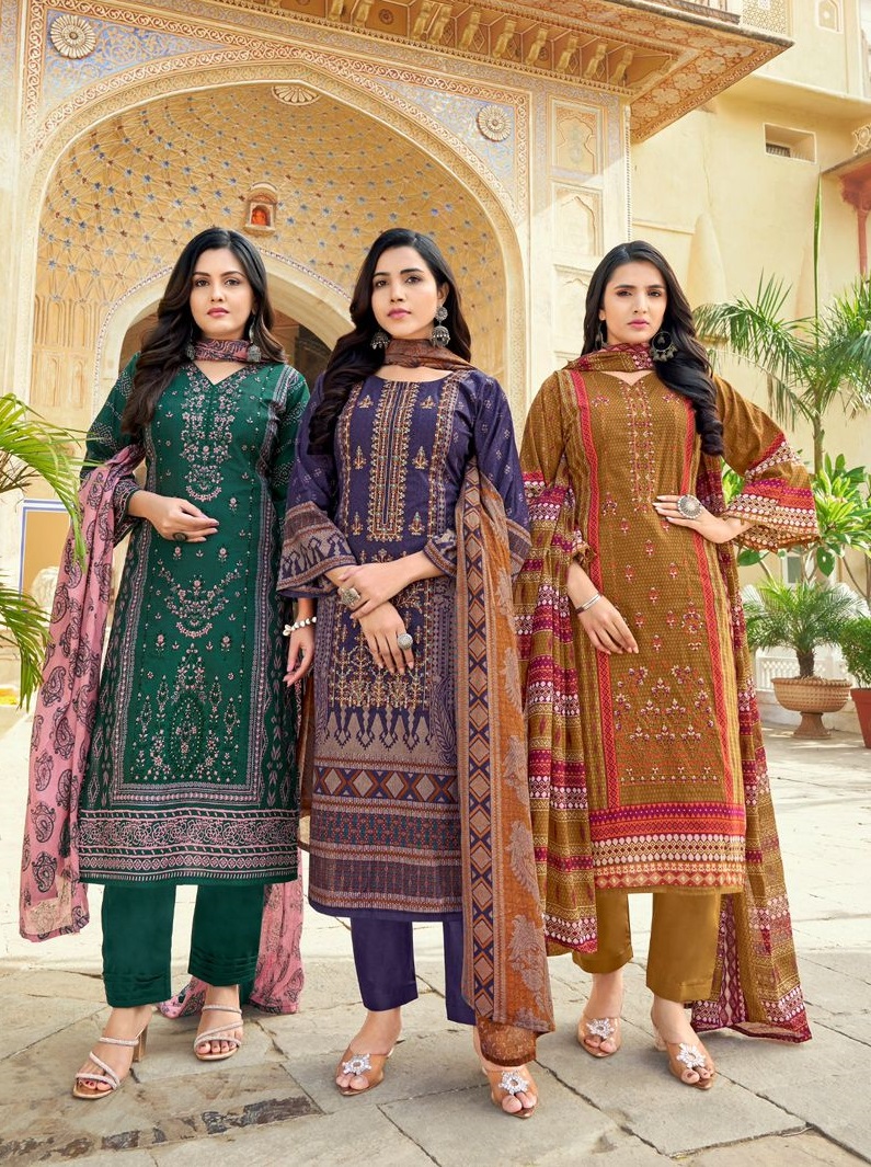 PAKIZA PRINTS ABU SAEED VOL 50 KASHMIRI WORK SUITS