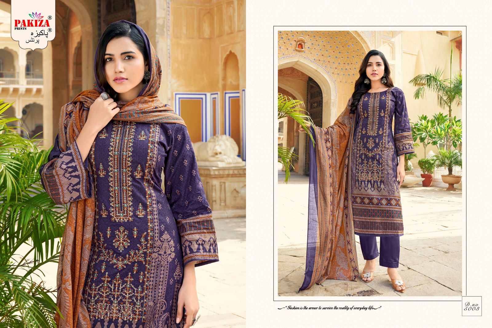 PAKIZA PRINTS ABU SAEED VOL 50 KASHMIRI WORK SUITS