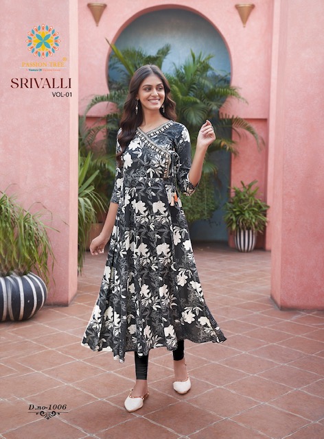 PASSION TREE SRIVALLI VOL 1 RAYON READYMADE KURTI