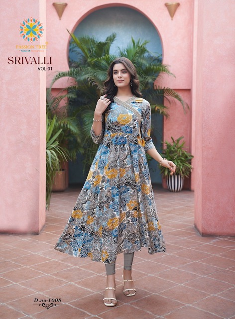 PASSION TREE SRIVALLI VOL 1 RAYON READYMADE KURTI