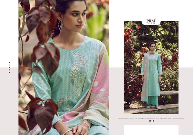 PRM TRENDZ ZAAHIRA PURE LAWN COTTON SUITS