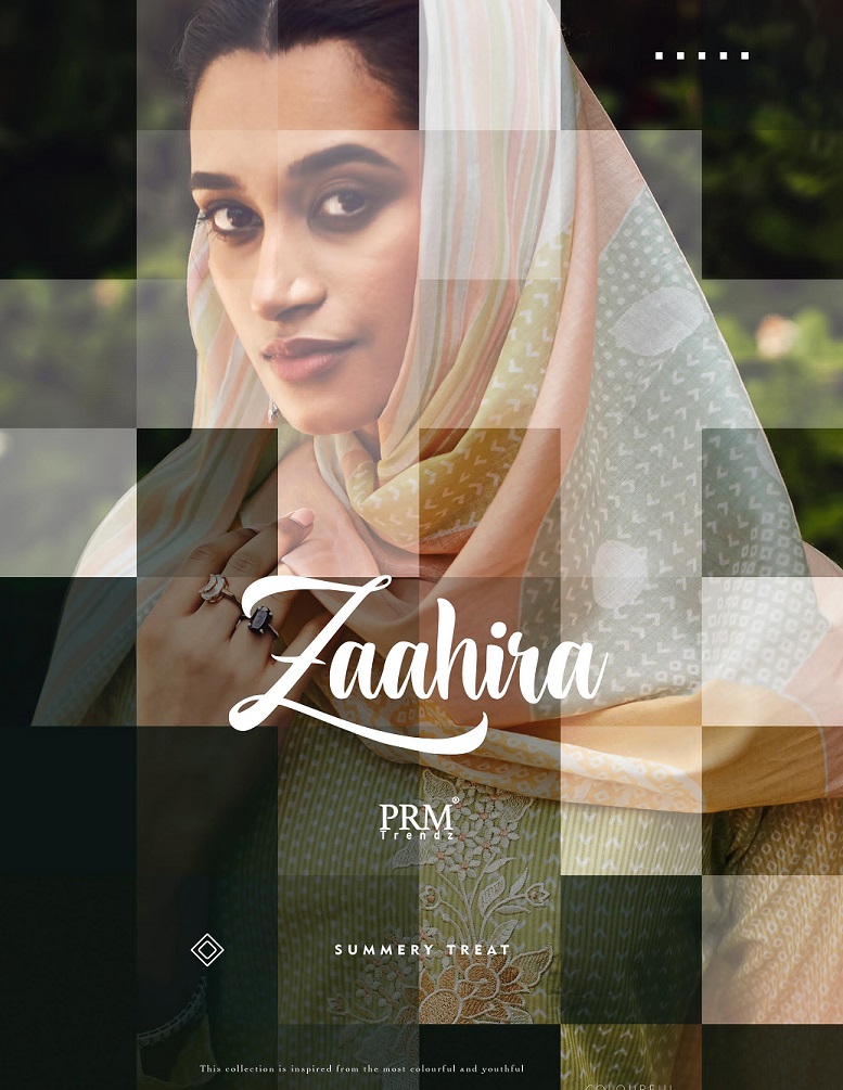 PRM TRENDZ ZAAHIRA PURE LAWN COTTON SUITS