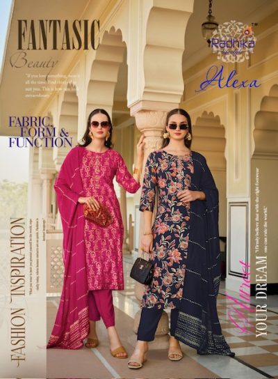 RADHIKA LIFESTYLE ALEXA VOL 1 SILK READYMADE KURTI