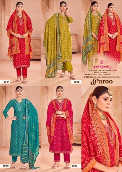 RANGOON PAROO SILK READYMADE KURTIS SUPPLIER