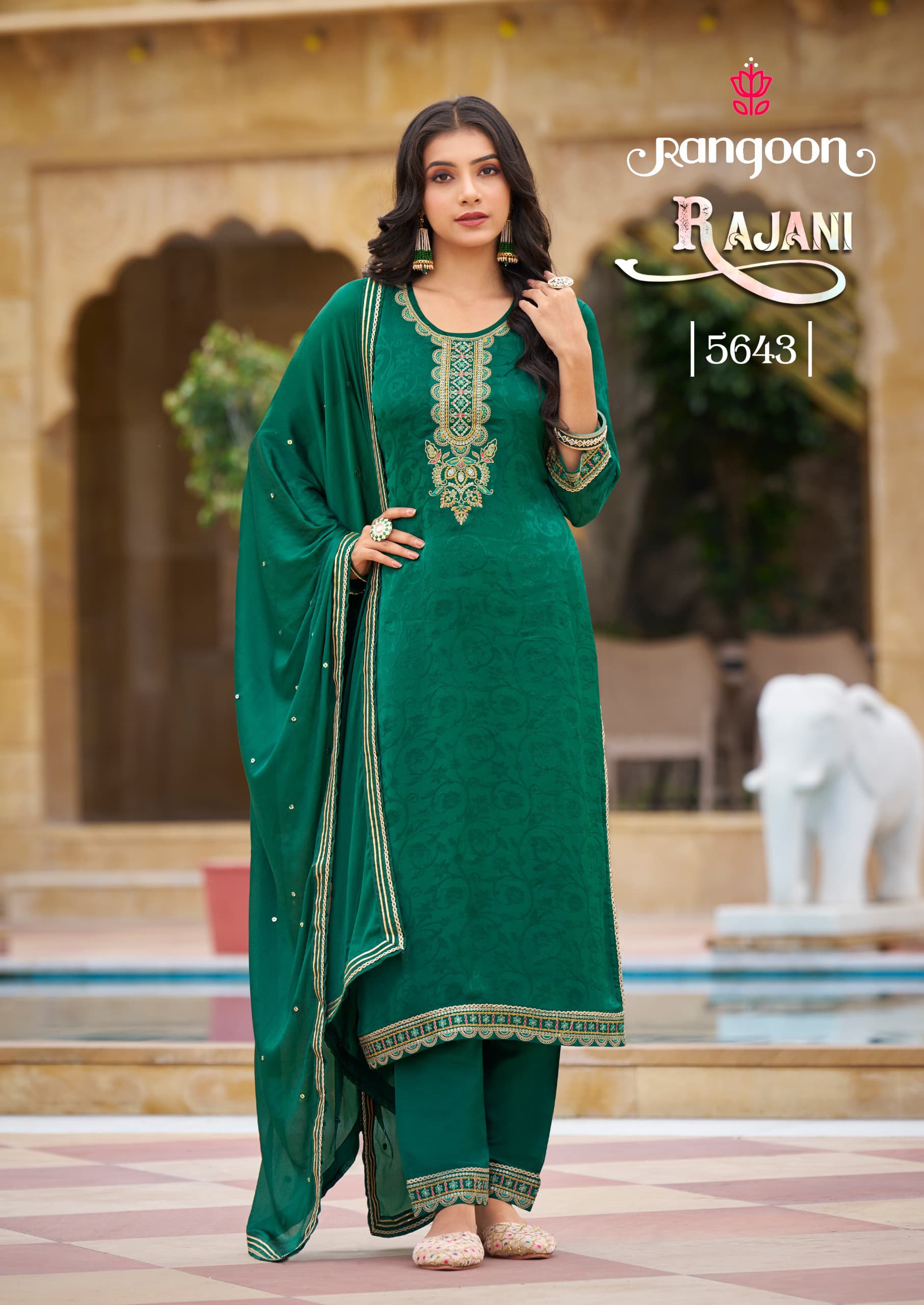 RANGOON RAJANI CHINON FANCY READYMADE KURTI