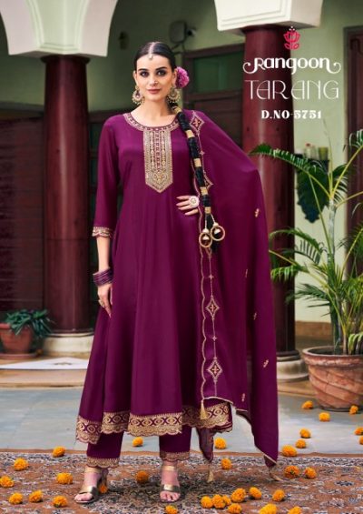 RANGOON TARANG CHINON SILK READYMADE KURTI