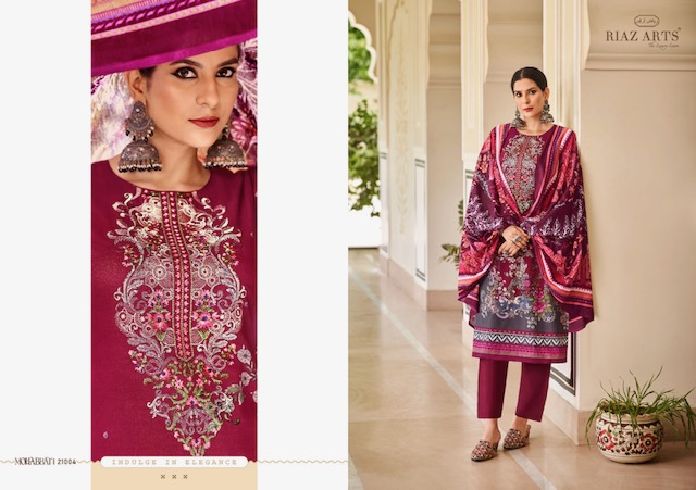 RIAZ ARTS MOHABBAT PURE LAWN KARACHI SUITS