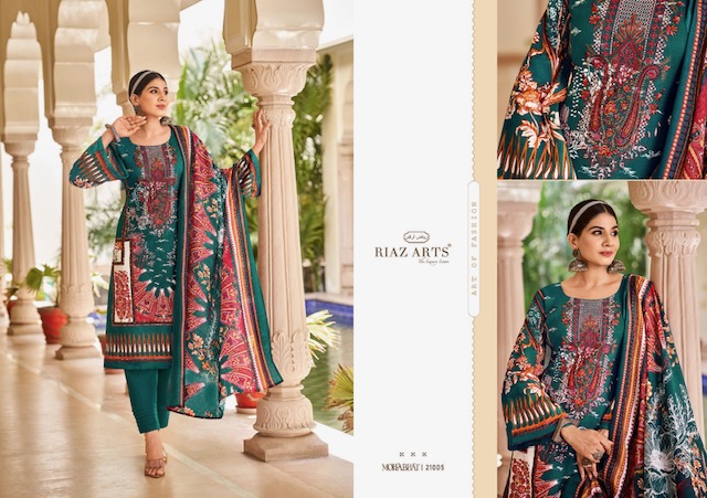 RIAZ ARTS MOHABBAT PURE LAWN KARACHI SUITS