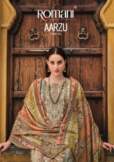 ROMANI AARZU VOL 10 PURE COTTON SUITS CATALOGUE