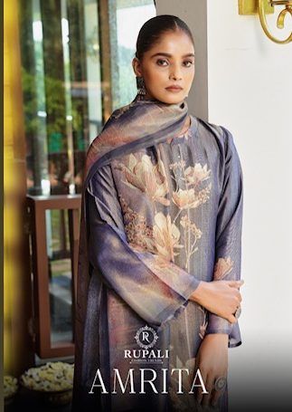 RUPALI AMRITA SIMMER TISSUE PRINTED SUIT CATALOGUE