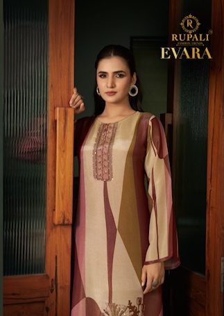 RUPALI EVARA SIMMER TISSUE PRINTED SUITS CATALOGUE