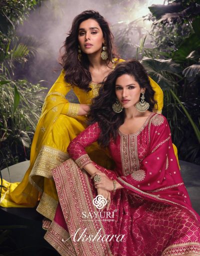 SAYURI DESIGNER AKSHARA VISCOSE SILK SUITS SUPPLIER