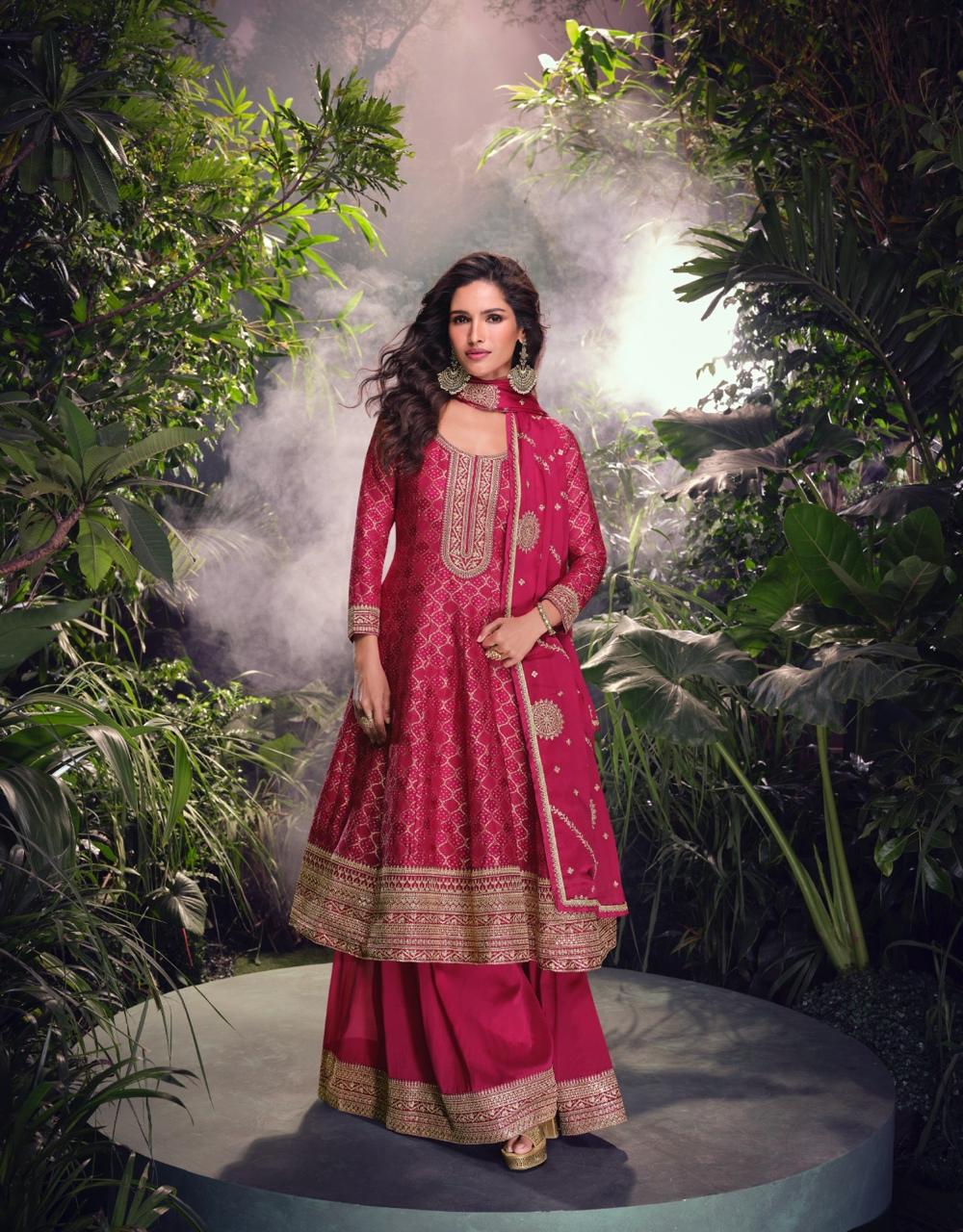 SAYURI DESIGNER AKSHARA VISCOSE SILK SUITS SUPPLIER