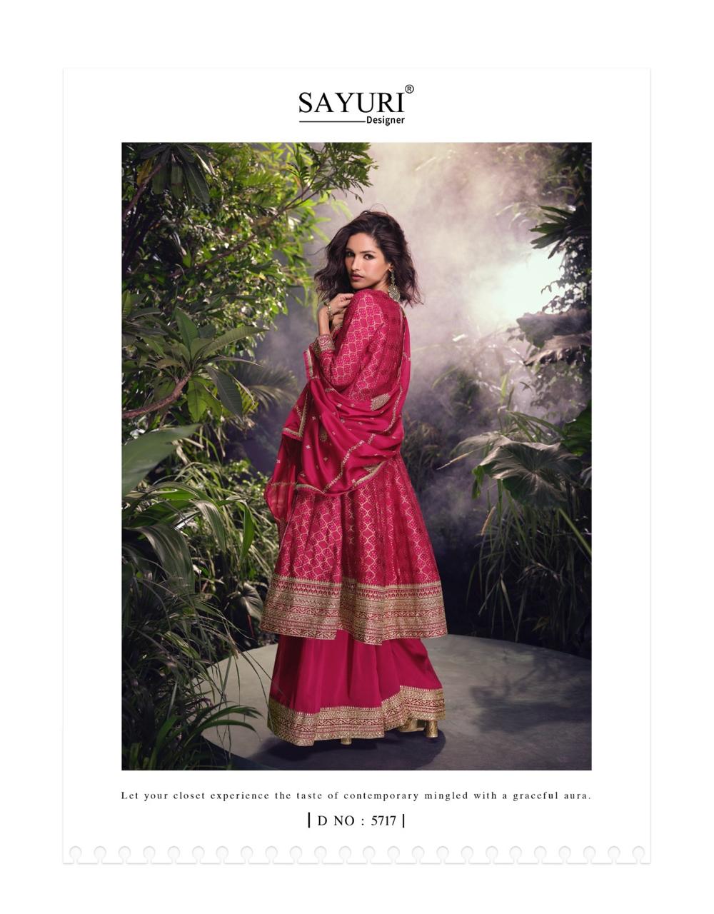 SAYURI DESIGNER AKSHARA VISCOSE SILK SUITS SUPPLIER