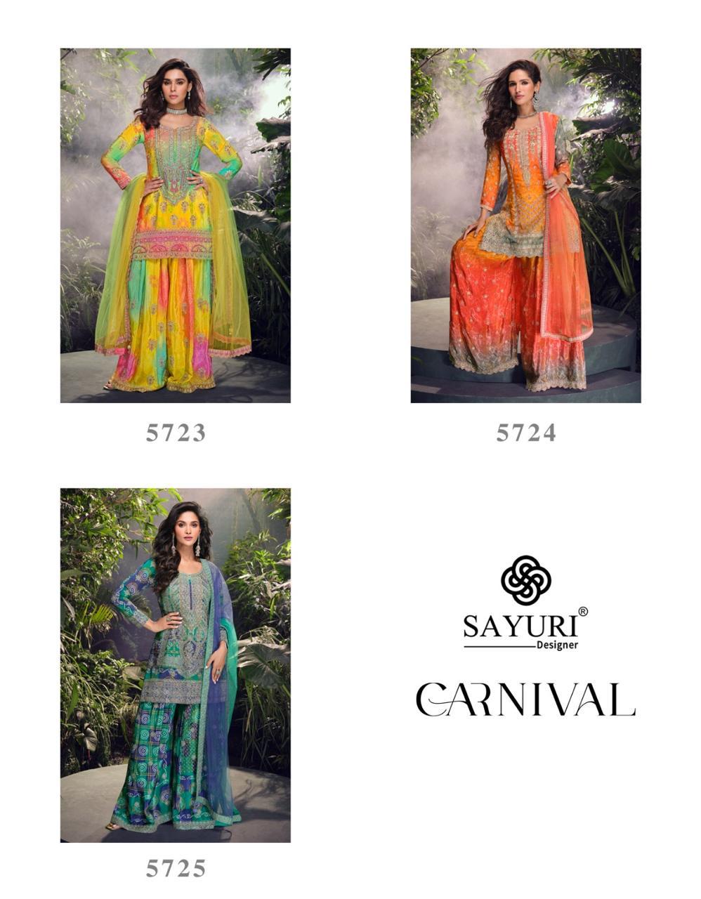 SAYURI DESIGNER CARNIVAL CHINON SILK SUITS SUPPLIER