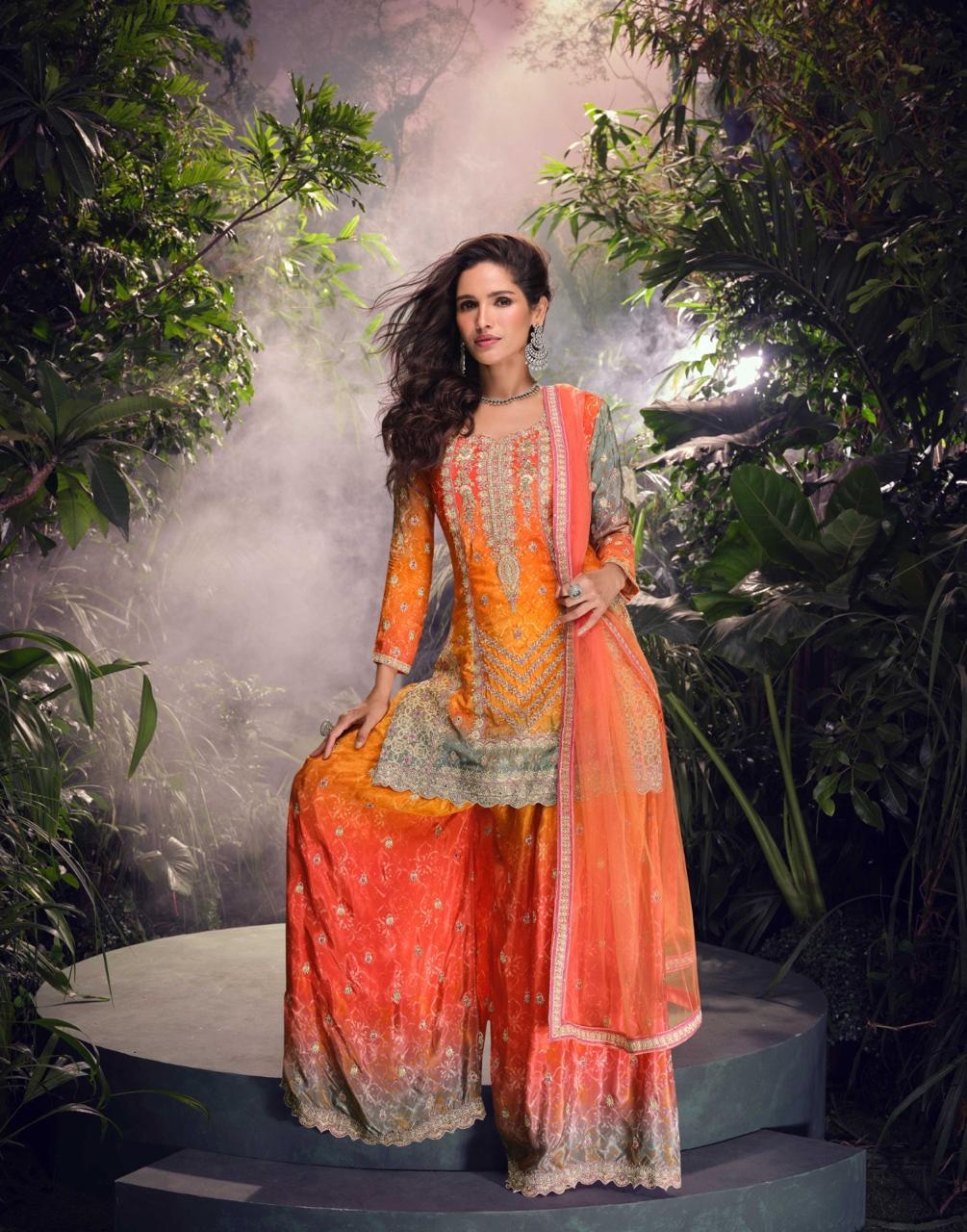 SAYURI DESIGNER CARNIVAL CHINON SILK SUITS SUPPLIER