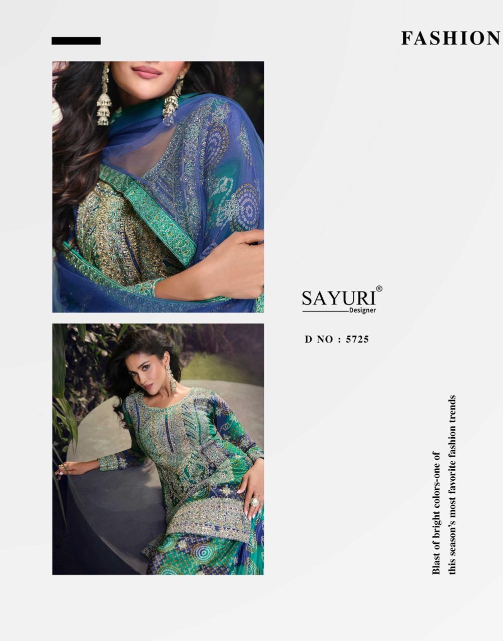 SAYURI DESIGNER CARNIVAL CHINON SILK SUITS SUPPLIER