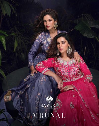 SAYURI DESIGNER MRUNAL HEAVY CHINNON SUITS