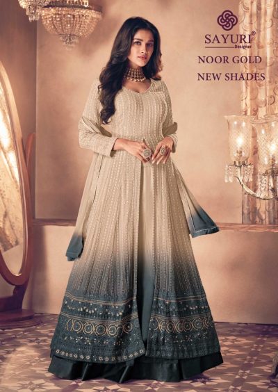 SAYURI DESIGNER NOOR GOLD NEW SHADES COLLECTION