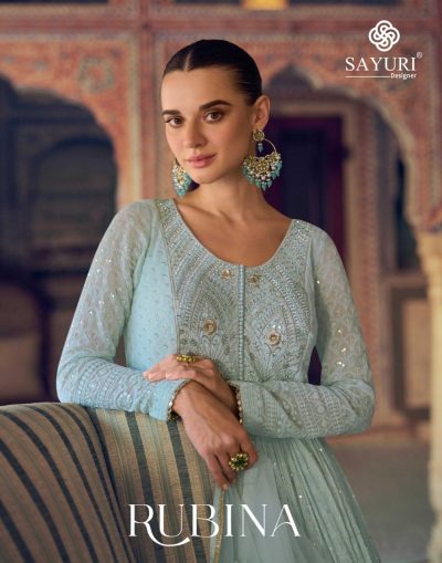 SAYURI DESIGNER RUBINA REAL GEROGETTE SUITS