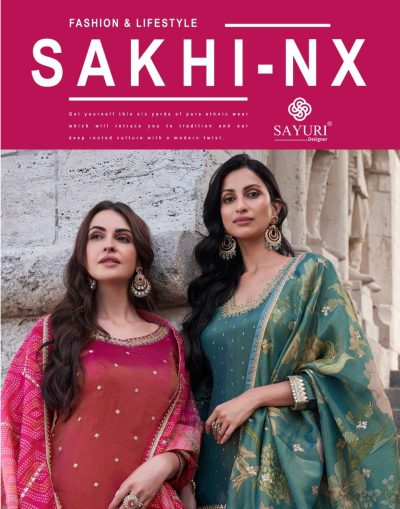 SAYURI DESIGNER SAKHI NX DESIGNER CHINNON SUITS