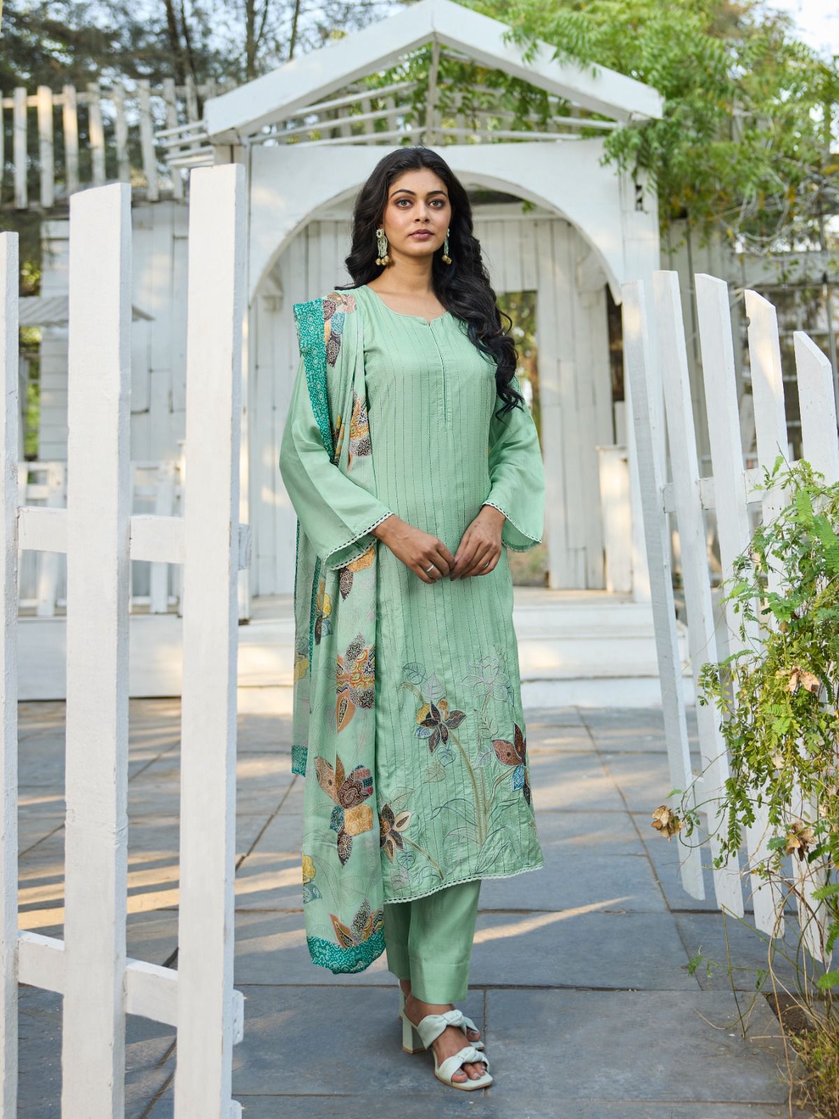 SHIVAAY BRINDA VISCOSE MUSLIN HANDWORK SUITS