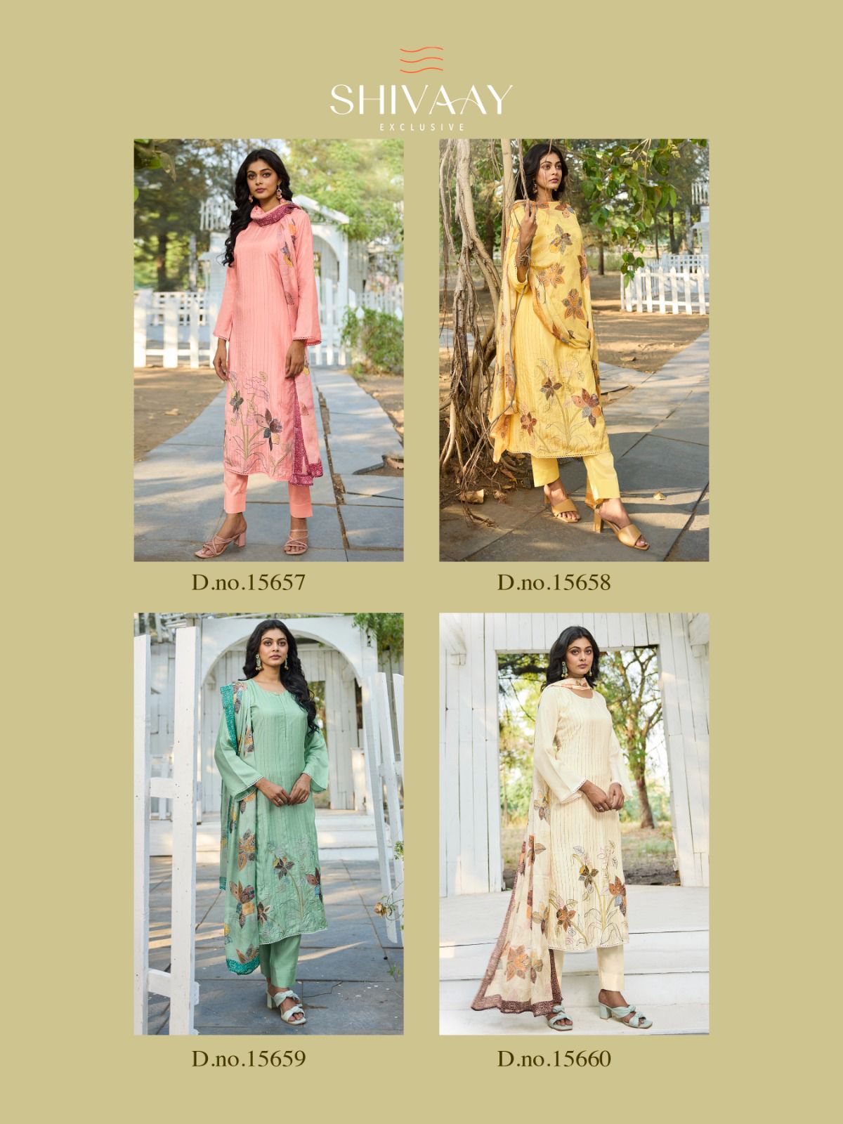 SHIVAAY BRINDA VISCOSE MUSLIN HANDWORK SUITS