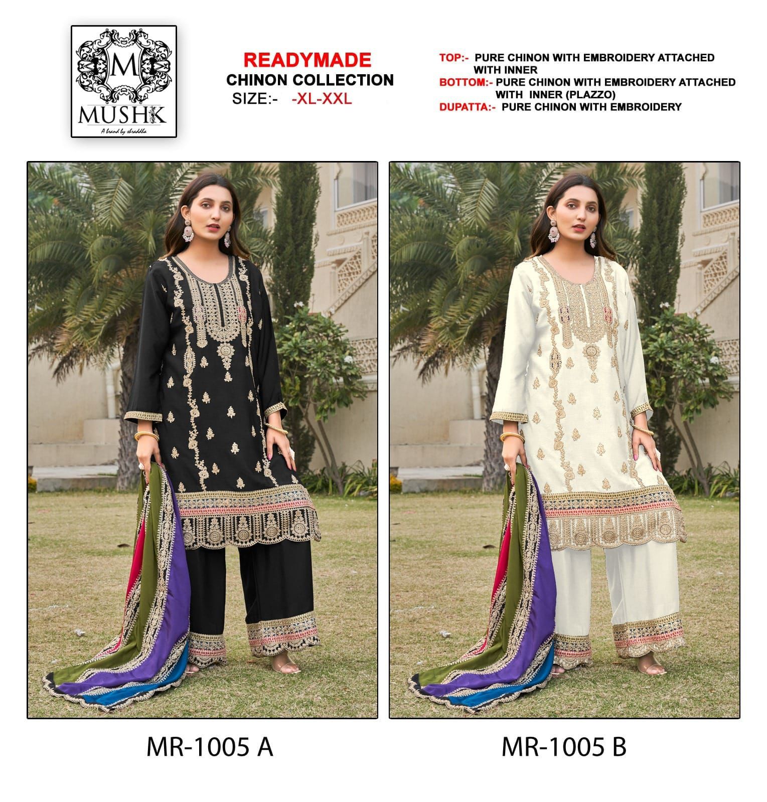 SHRADDHA DESIGNER MUSHK MR-1005 READYMADE SUITS